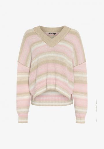 Пуловер в полоску