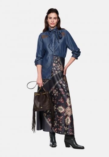 Джинсовая блузка