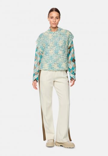 Пуловер с коротким рукавом