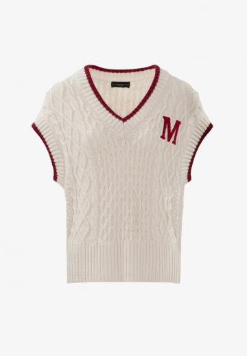 Пуловер с коротким рукавом