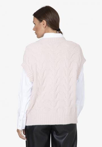 Пуловер с коротким рукавом