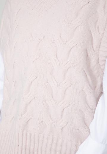 Пуловер с коротким рукавом