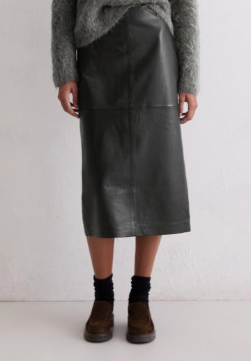 Кожаная юбка