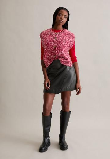 Кожаная юбка