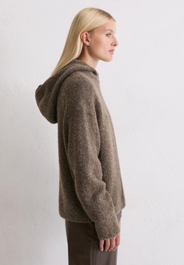 Пуловер с капюшоном