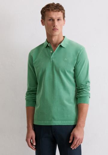 Поло с длинным рукавом