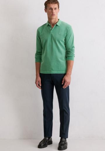 Поло с длинным рукавом