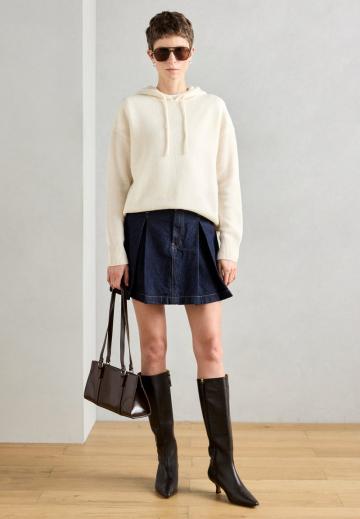 Пуловер с капюшоном