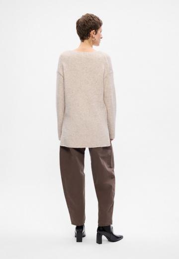 Длинный пуловер