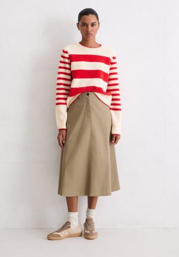 Пуловер в полоску