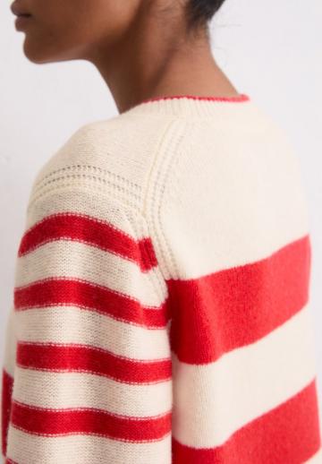 Пуловер в полоску