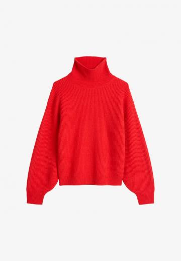 Пуловер с вырезом V