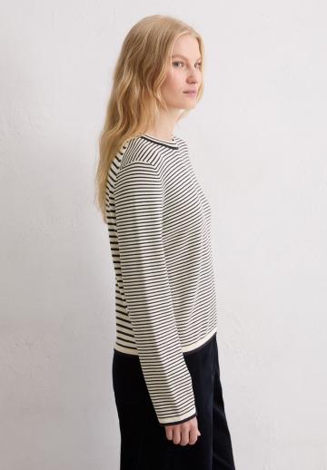 Пуловер в полоску