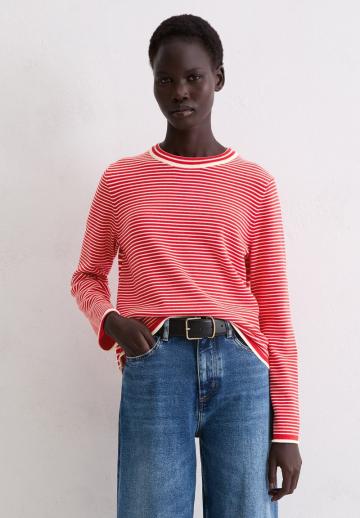 Пуловер в полоску