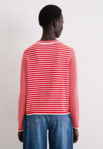 Пуловер в полоску