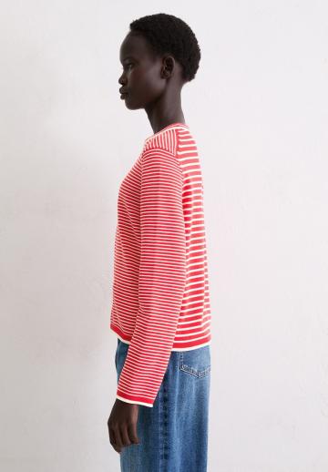 Пуловер в полоску