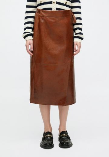 Кожаная юбка