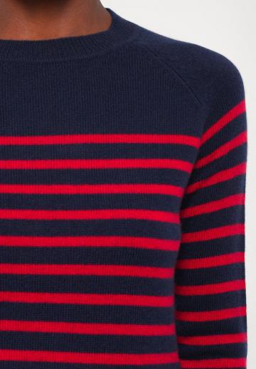 Пуловер в полоску