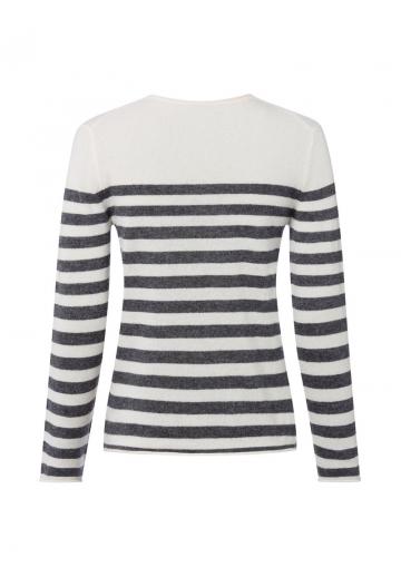 Пуловер в полоску