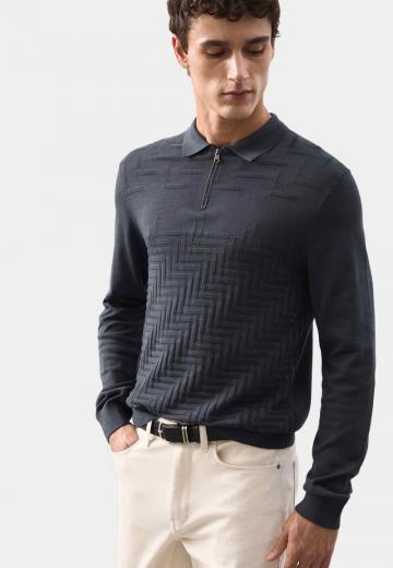 Поло с длинным рукавом