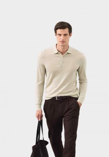 Поло с длинным рукавом