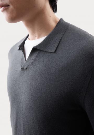 Поло с длинным рукавом