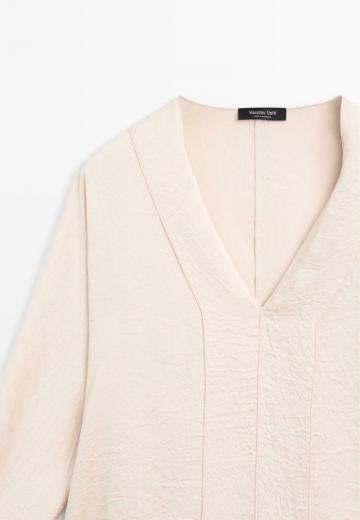 Атласная блузка