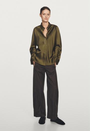 Атласная блузка
