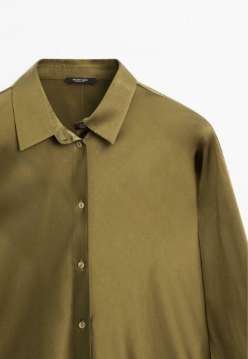 Атласная блузка