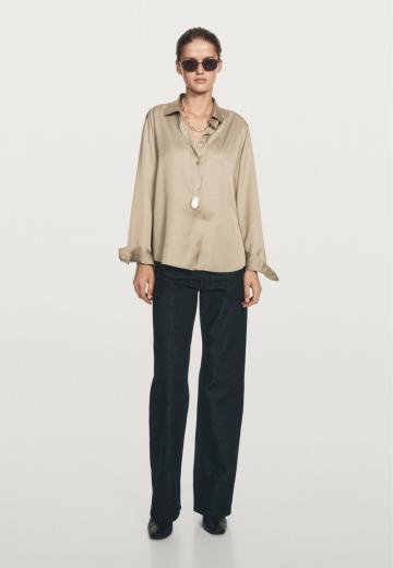 Атласная блузка