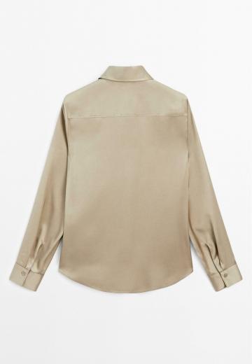 Атласная блузка