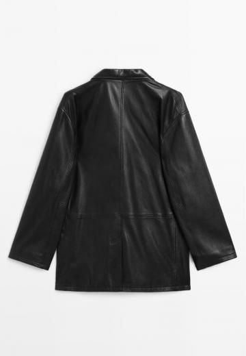 Кожаное пальто