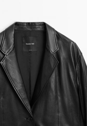 Кожаное пальто