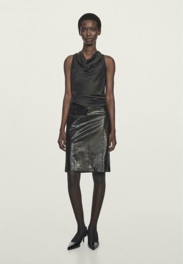 Кожаная юбка