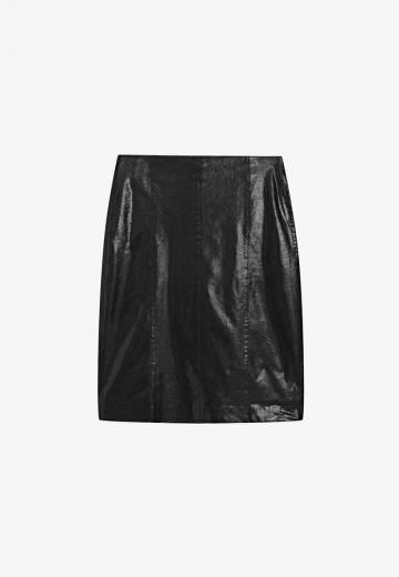 Кожаная юбка