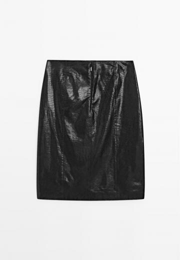 Кожаная юбка