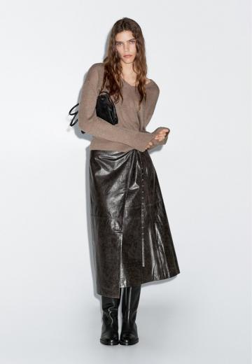 Кожаная юбка
