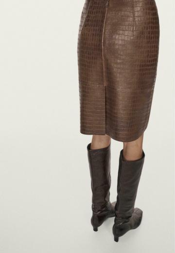 Кожаная юбка