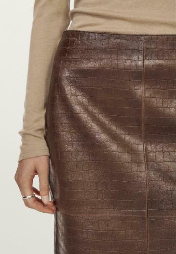 Кожаная юбка