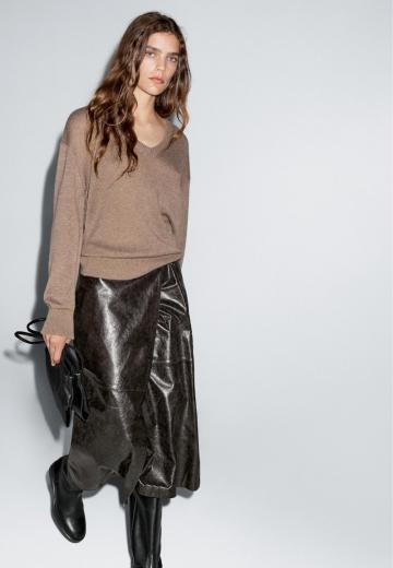 Кожаная юбка