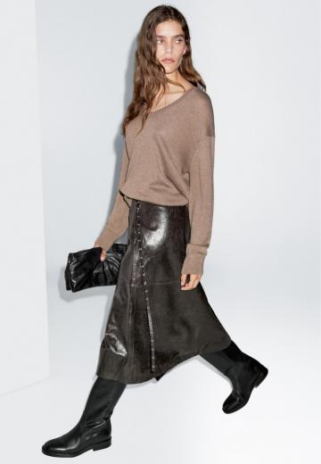 Кожаная юбка