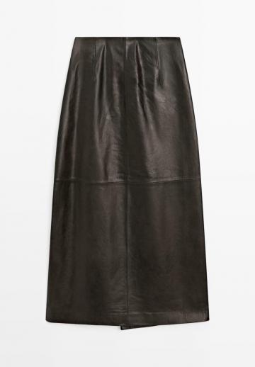 Кожаная юбка