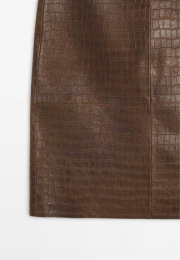 Кожаная юбка