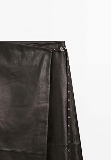 Кожаная юбка