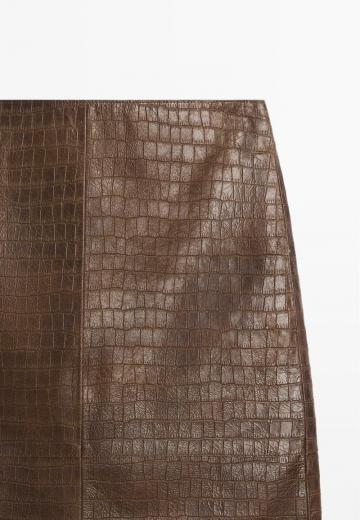 Кожаная юбка