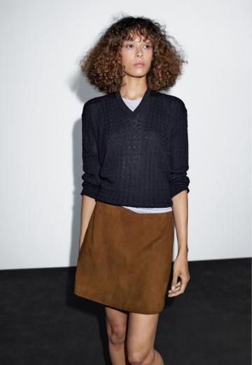 Кожаная юбка