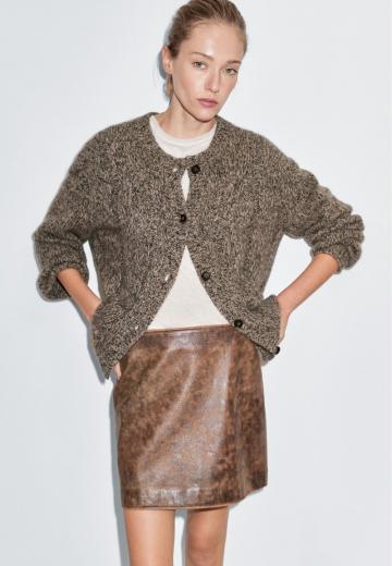 Кожаная юбка