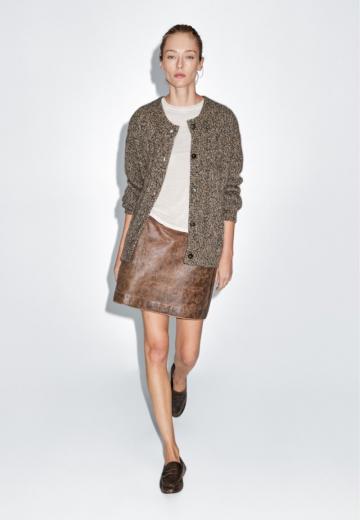 Кожаная юбка