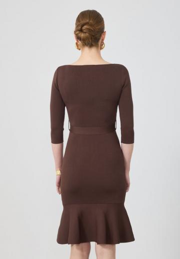 Вязаное платье