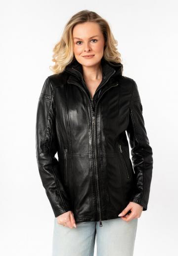 Кожаное пальто